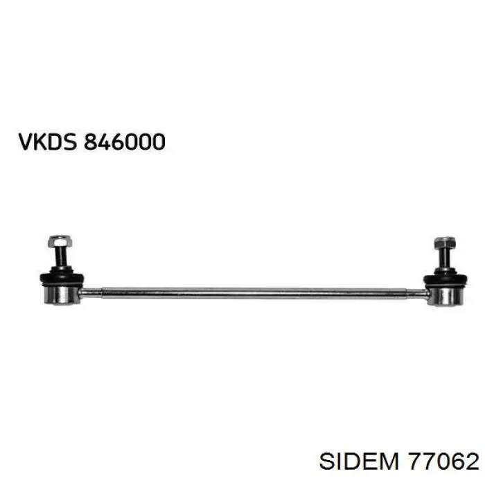 Тяга переднего стабилизатора Sidem 77062 цена, от 14.09 USD