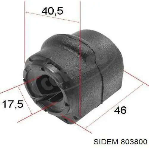 Втулка переднего стабилизатора Sidem 803800 цена, от 3.50 USD