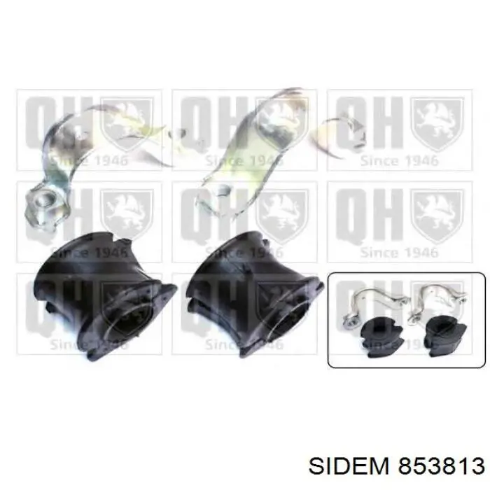 Втулка переднего стабилизатора Sidem 853813 цена, от 7.02 USD
