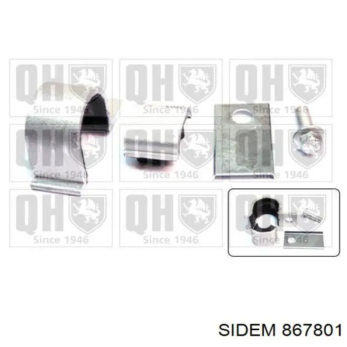Втулка переднего стабилизатора Sidem 867801 цена, от 12.95 USD