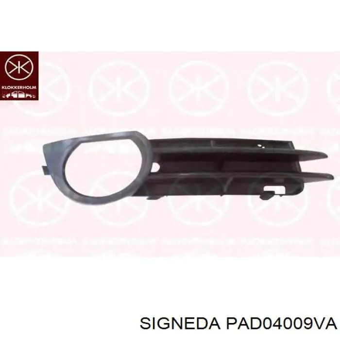 PAD04009VA Signeda спойлер переднего бампера