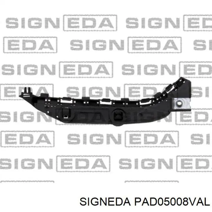 Спойлер переднего бампера левый PAD05008VAL Signeda