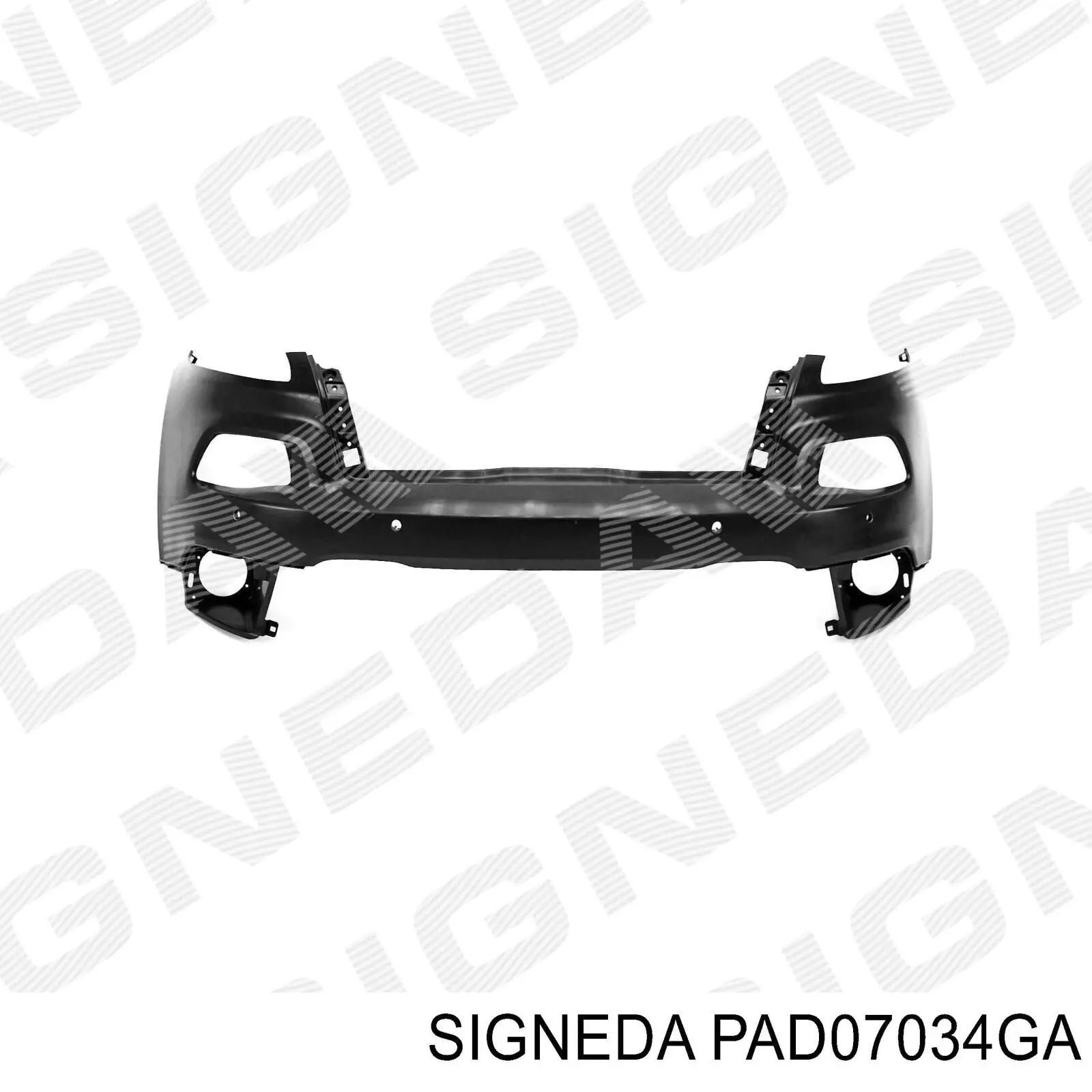 Решетка бампера переднего центральная Signeda PAD07034GA цена, от 9.33 USD