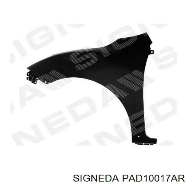Боковая часть передняя правая Signeda PAD10017AR цена, от 70.26 USD