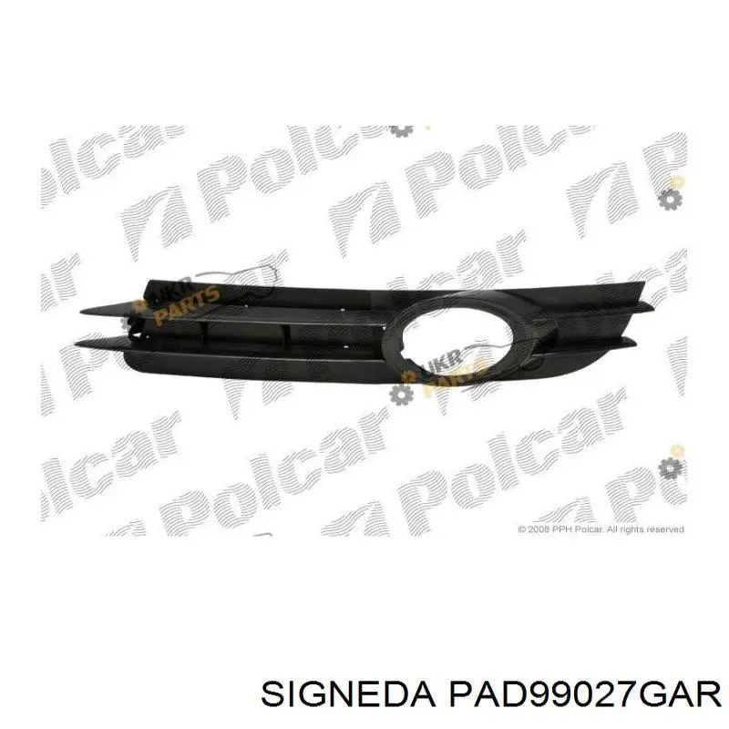 Купить PAD99027GAR Signeda Решетка бампера переднего правая