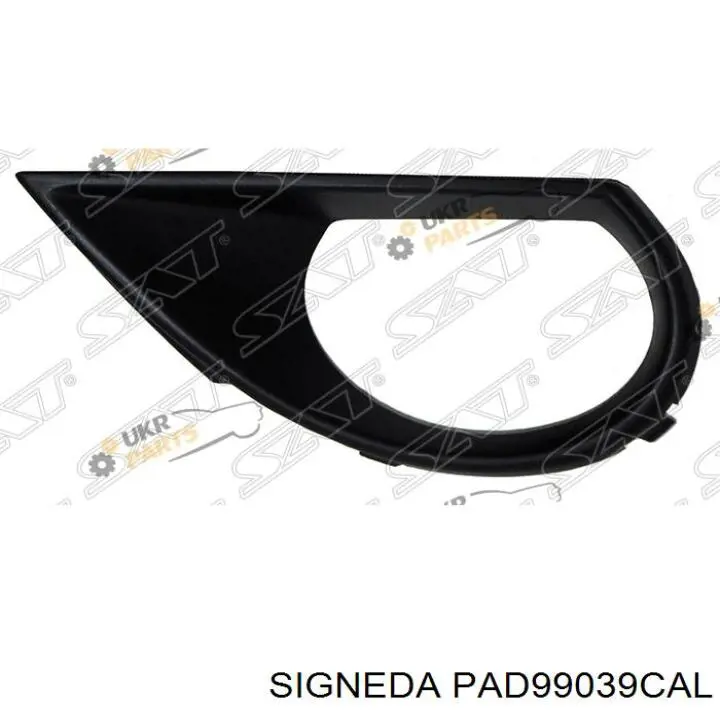 PAD99039CAL Signeda заглушка (решетка противотуманных фар бампера переднего левая)