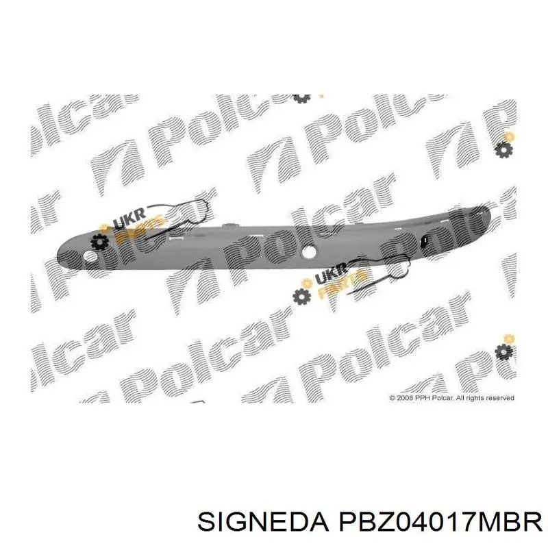 Молдинг бампера переднего правый PBZ04017MBR Signeda