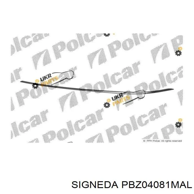 Молдинг бампера переднего левый PBZ04081MAL Signeda