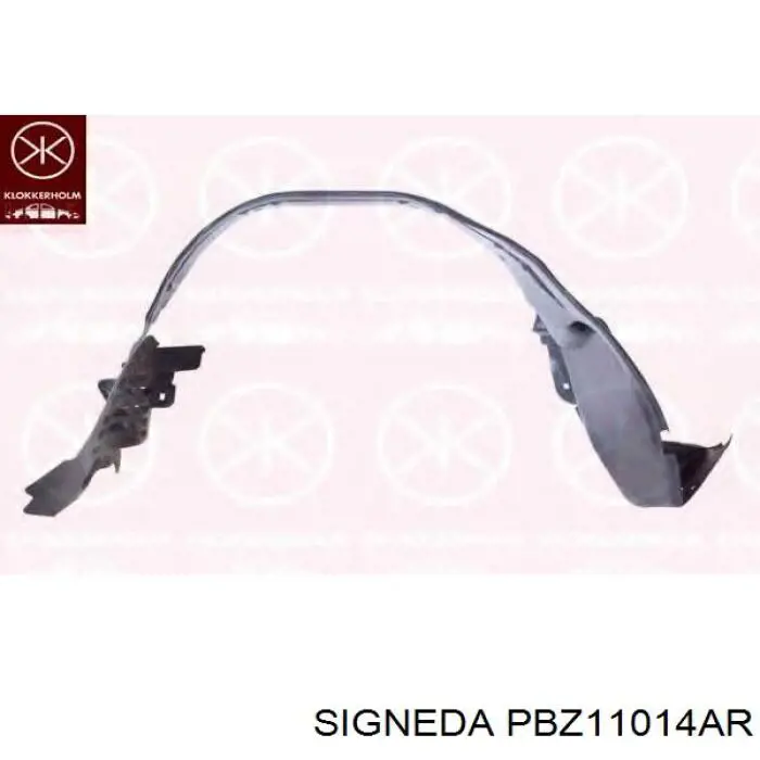 1006972 Autotechteile Подкрыльник переднего крыла, правый