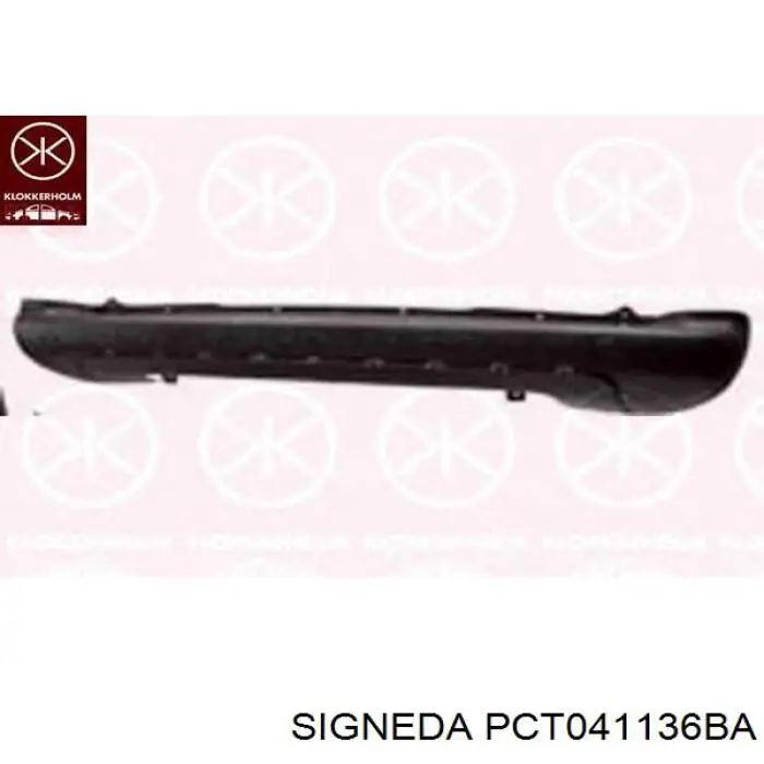 PCT041136BA Signeda бампер задний, центральная часть