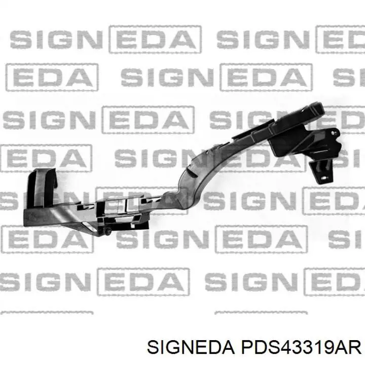 Правое крепление переднего бампера Polcar 27C10718 цена, от 8.82 USD