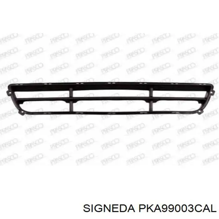 Заглушка (решетка) противотуманных фар бампера переднего левая PKA99003CAL Signeda