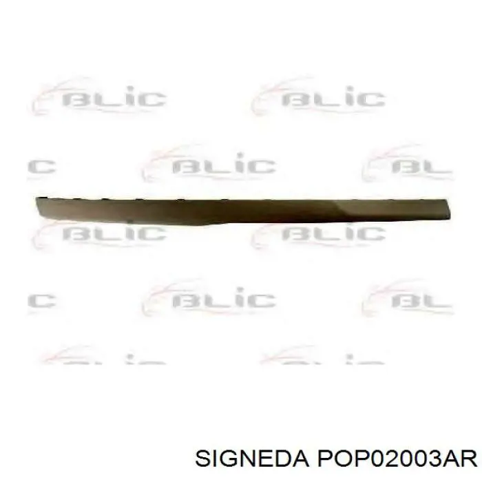 Спойлер переднего бампера правый Signeda POP02003AR цена, от 14.23 USD