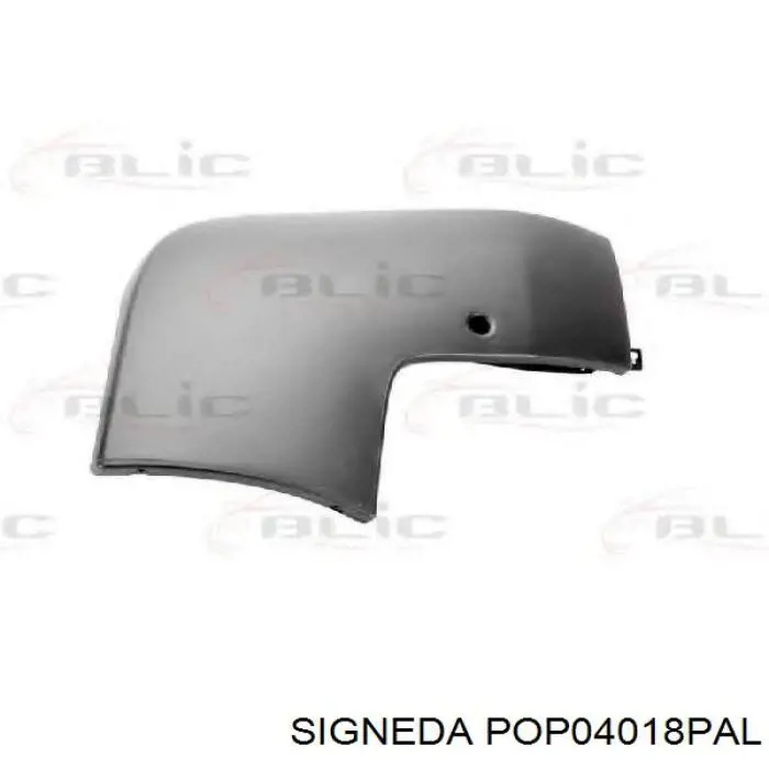 Бампер задний, левая часть POP04018PAL Signeda
