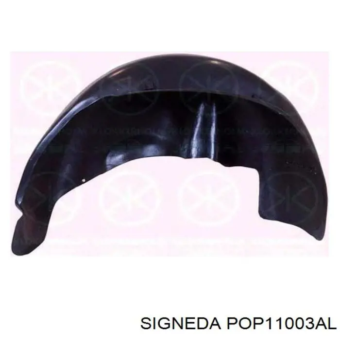 POP11003AL Signeda guarda-barras esquerdo do pára-lama dianteiro