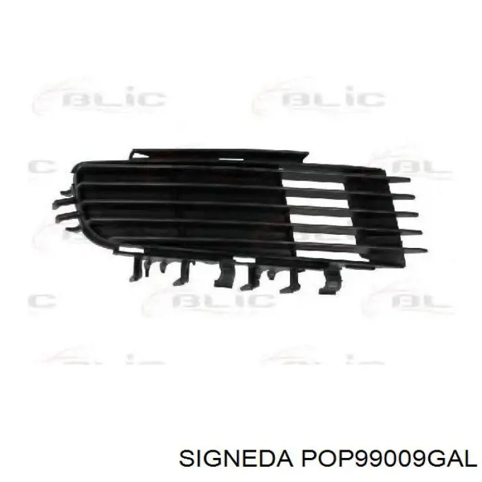 POP99009GAL Signeda заглушка (решетка противотуманных фар бампера переднего левая)