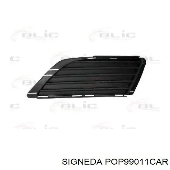 POP99011CAR Signeda заглушка (решетка противотуманных фар бампера переднего правая)
