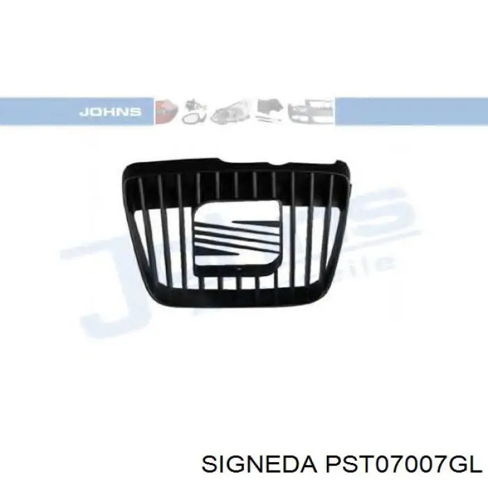PST07007GL Signeda Решетка радиатора левая