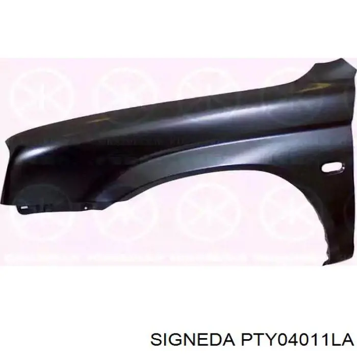 PTY04011LA Signeda painel de fixação de matrícula dianteira