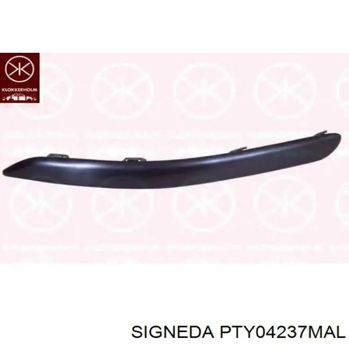 PTY04237MAL Signeda moldura esquerda do pára-choque dianteiro