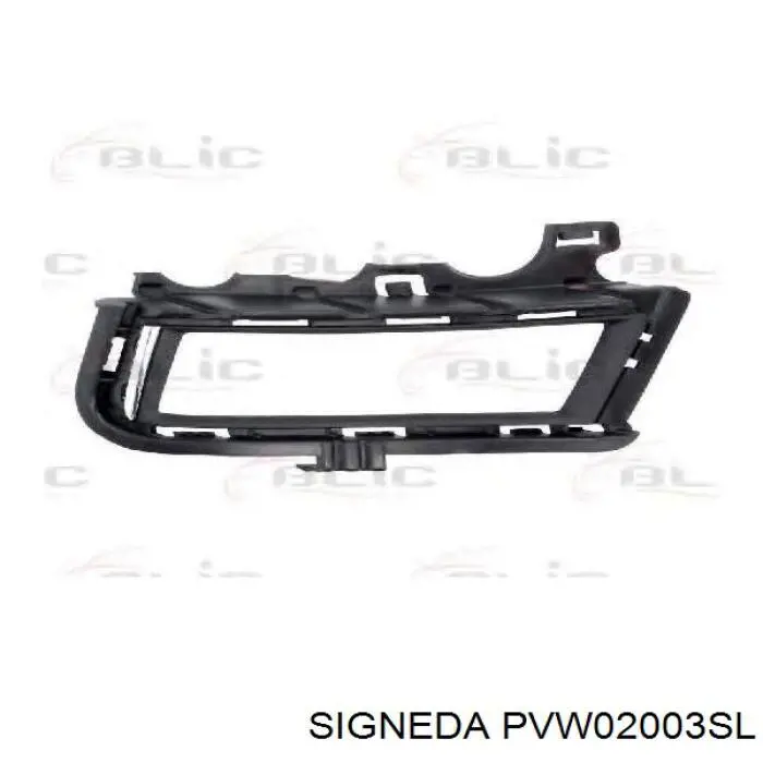 Спойлер переднего бампера левый Signeda PVW02003SL цена, от 6.25 USD