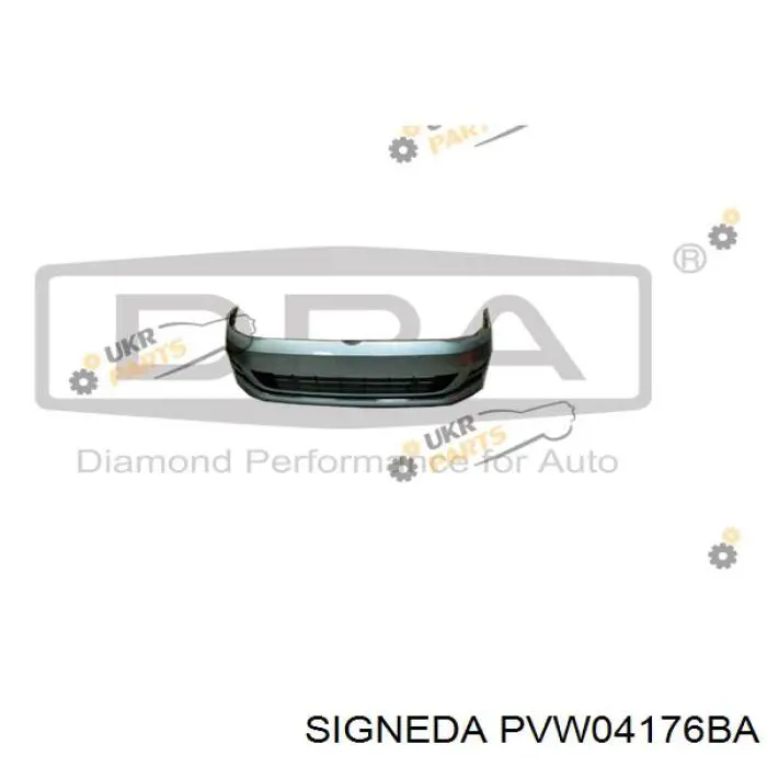 Передний бампер PVW04176BA Signeda