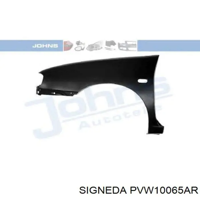 Pára-lama dianteiro direito Signeda PVW10065AR preço, a partir de 218,80 USD