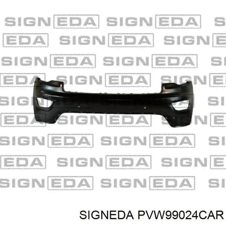 Заглушка (решетка) противотуманных фар бампера переднего правая PVW99024CAR Signeda