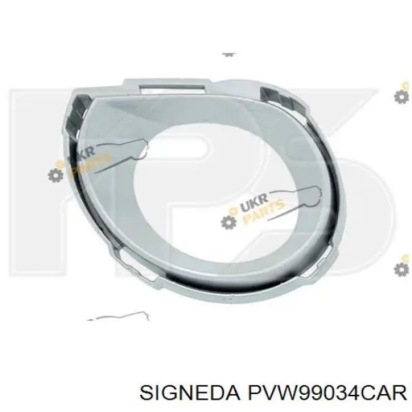 Ободок (окантовка) фары противотуманной правой Signeda PVW99034CAR цена, от 12.70 USD