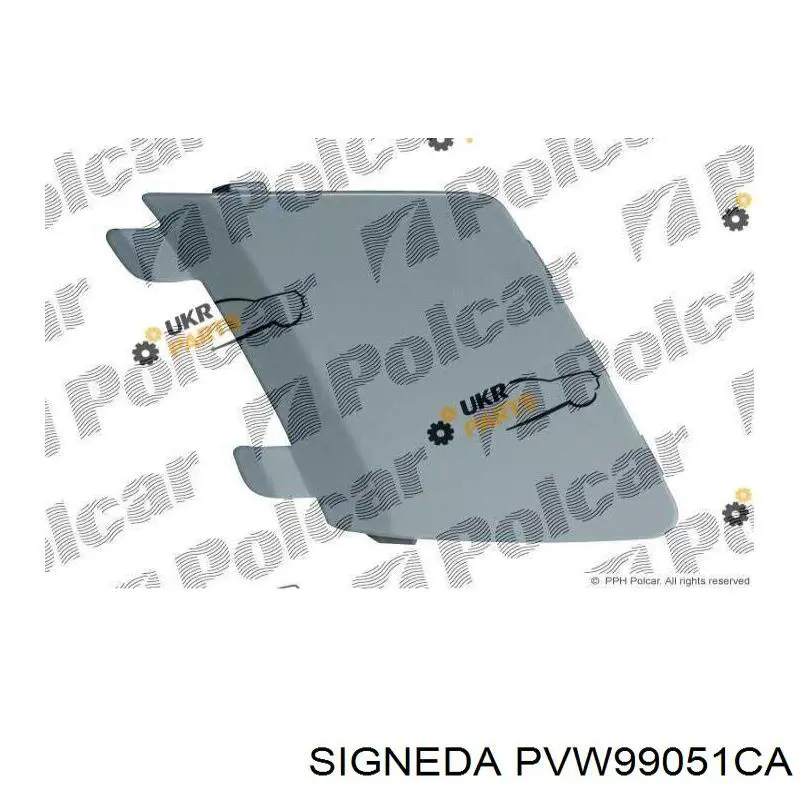 Заглушка бампера буксировочного крюка передняя Signeda PVW99051CA