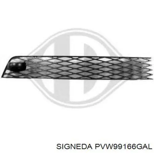 PVW99166GAL Signeda заглушка (решетка противотуманных фар бампера переднего левая)