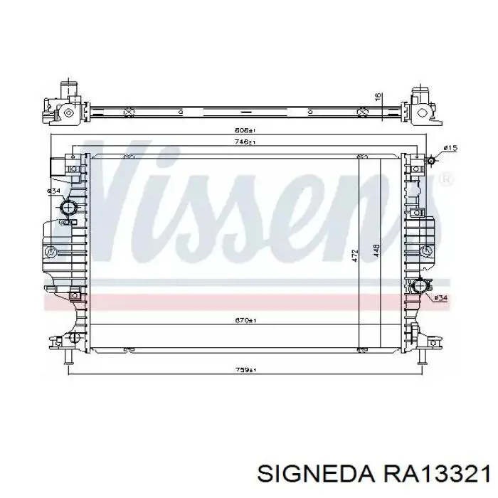 RA13321 Signeda радиатор