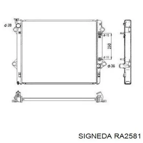 RA2581 Signeda радиатор