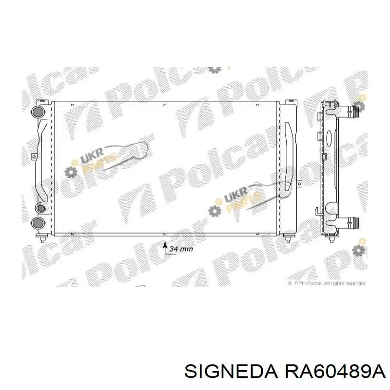Радиатор охлаждения двигателя Kamoka 7705175 цена, от 48.23 USD