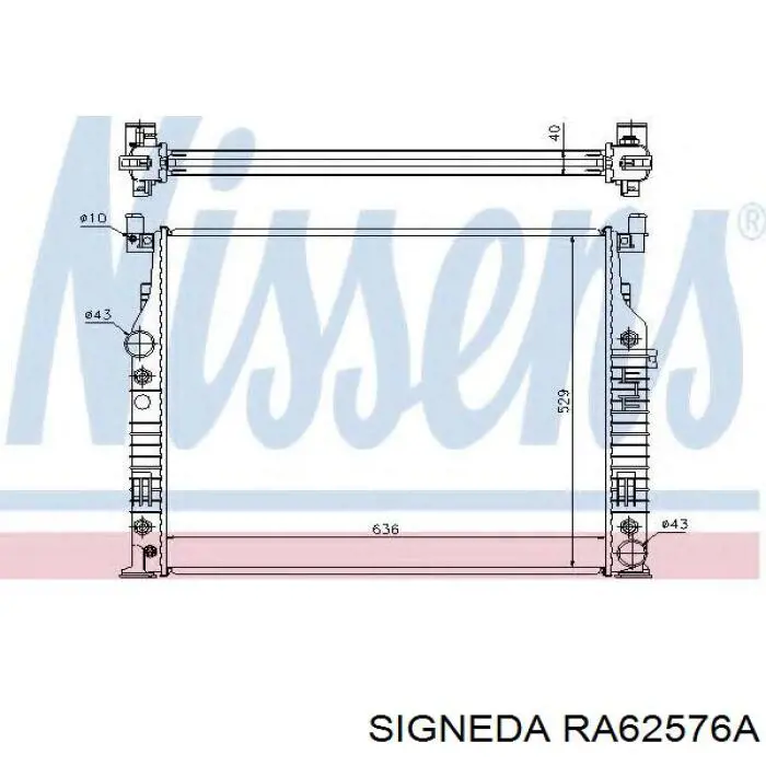 Радиатор RA62576A Signeda