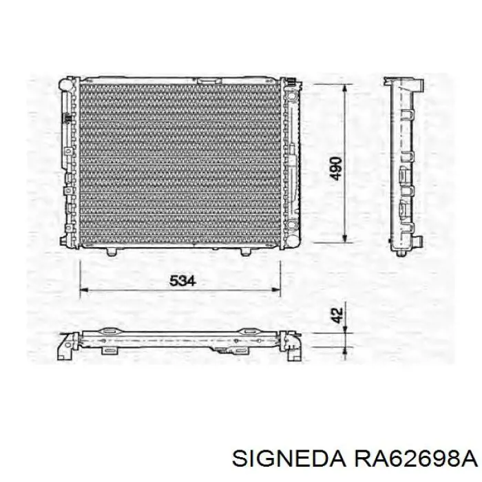 A1245009803 Mercedes радиатор
