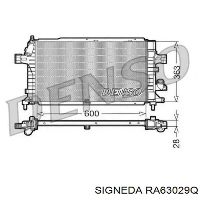 Радиатор TP1563029A Tempest