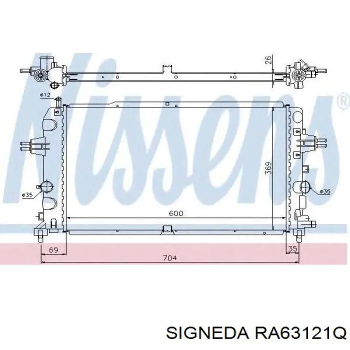 RA63121Q Signeda радиатор