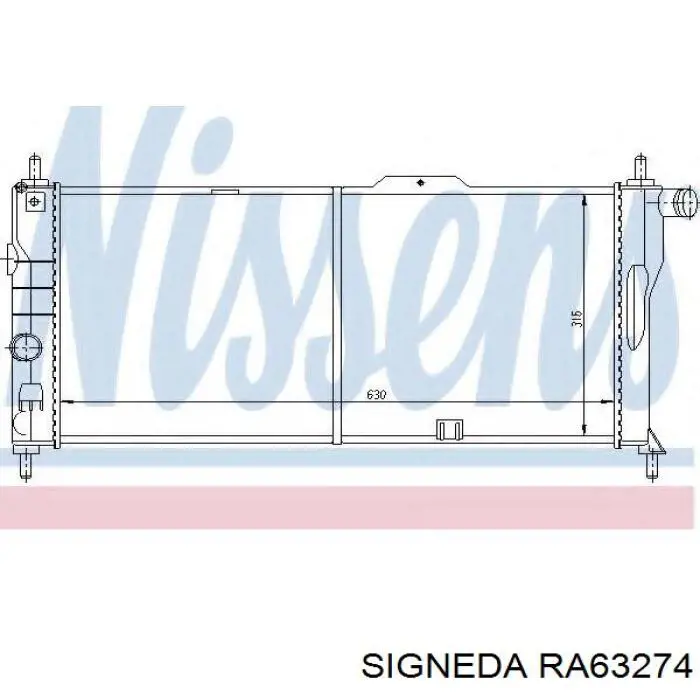 RA63274 Signeda радиатор