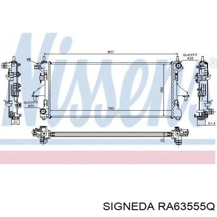 RA63555Q Signeda радиатор