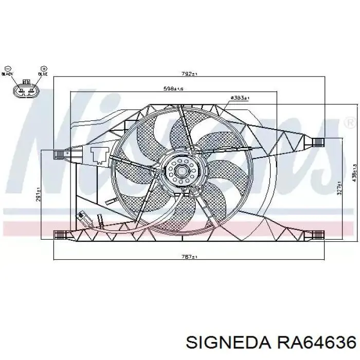 Купить RA64636 Signeda Радиатор водяной