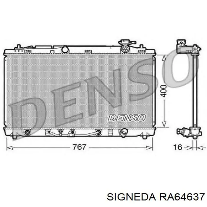 RA64637 Signeda радиатор