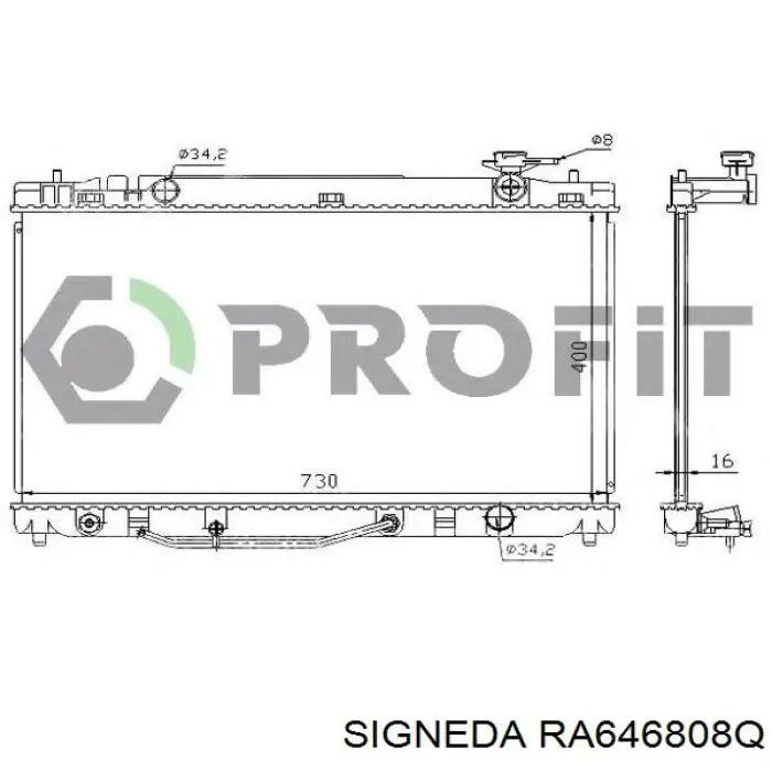 RA646808Q Signeda радиатор