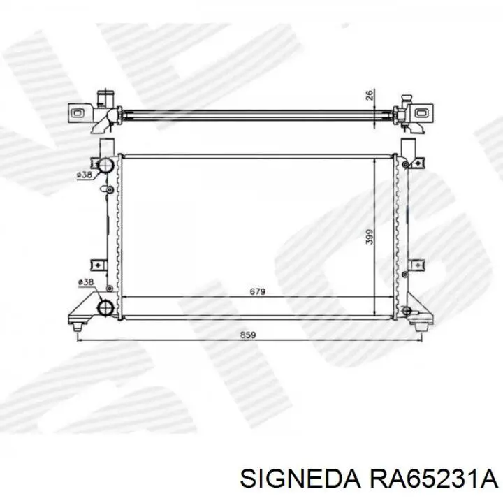 Радиатор RA65231A Signeda