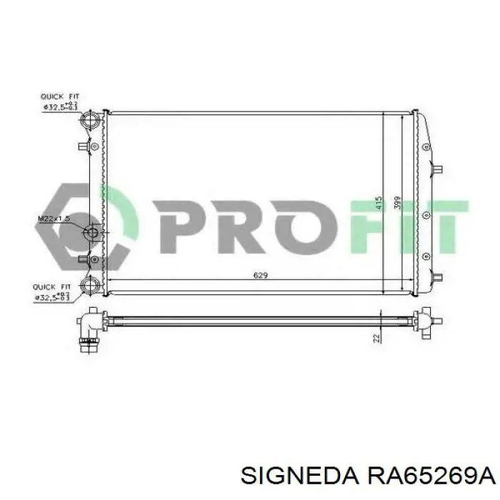 Купить AC264794 Maxgear Радиатор водяной