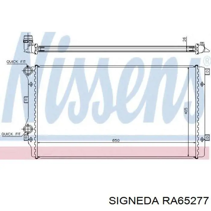 Радиатор RA65277 Signeda