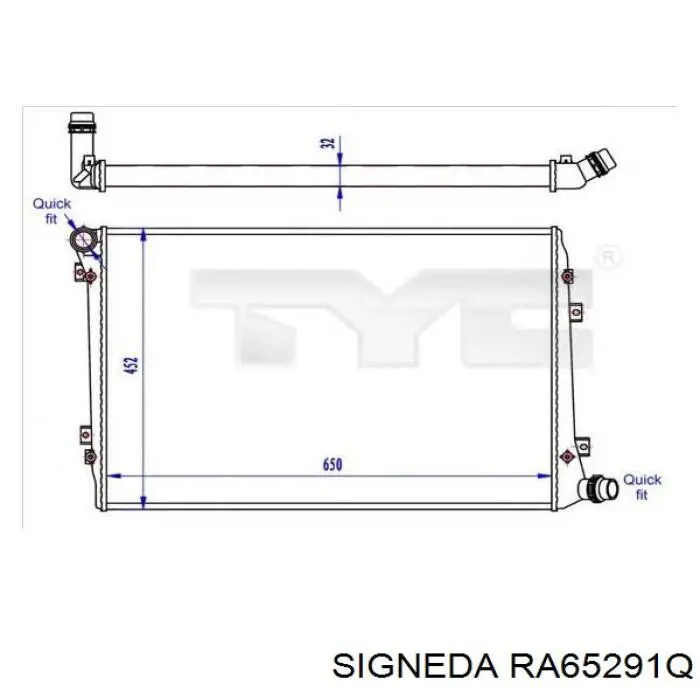 Радиатор RA65291Q Signeda