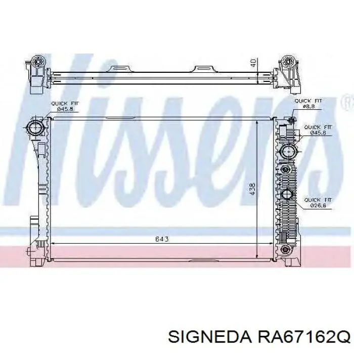 RA67162Q Signeda радиатор