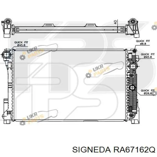 Радиатор охлаждения двигателя Koyorad PL412485 цена, от 171.41 USD