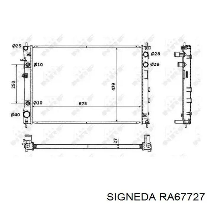 45111XA00A Market (OEM) радиатор